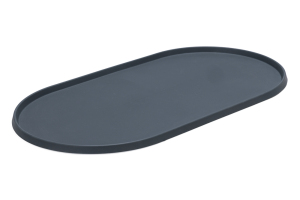 Beeztees DBL Mama Su Kabı Servisi, Silikon, Kaymaz, Antrasit, 55x30x1,7cm