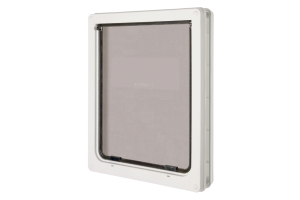 Beeztees DogMate Köpek Kapısı, Çift Yönlü, 2 fonksiyonlu, Beyaz, 44x36,5cm