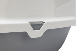 Beeztees Kapalı Büyük Kedi Tuvaleti, Koku Filtreli, Gri Beyaz, 75,5x56x55,5cm - 5