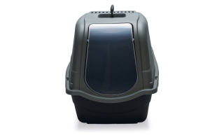 Beeztees Kapalı Kedi Tuvaleti, Koku Filtreli, Antrasit Koyu Mavi, 57x39x41cm - 3