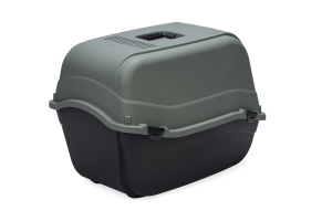 Beeztees Kapalı Kedi Tuvaleti, Koku Filtreli, Antrasit Koyu Mavi, 64x44x46cm - 3