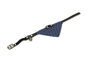 Beeztees Kedi Boyun Tasması, Bandanalı, Zilli, Mavi, 24-29cm