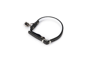 Beeztees Kedi Boyun Tasması, Deri, Zilli, Siyah, 24-29cm
