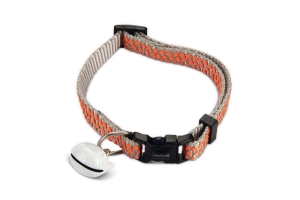 Beeztees Kedi Boyun Tasması, Zilli, Açık Gri, 20-30cm