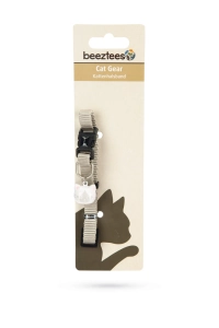 Beeztees Kedi Boyun Tasması, Zilli, Açık Gri, 20-30cm - 2