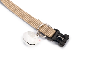 Beeztees Kedi Boyun Tasması, Zilli, Bej, 20-30cm - 3