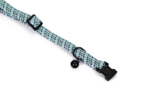Beeztees Kedi Boyun Tasması, Zilli, Mavi, 24,5-33cm - 3