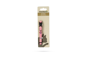 Beeztees Kedi Boyun Tasması, Zilli, Pembe, 23-32cm - 2
