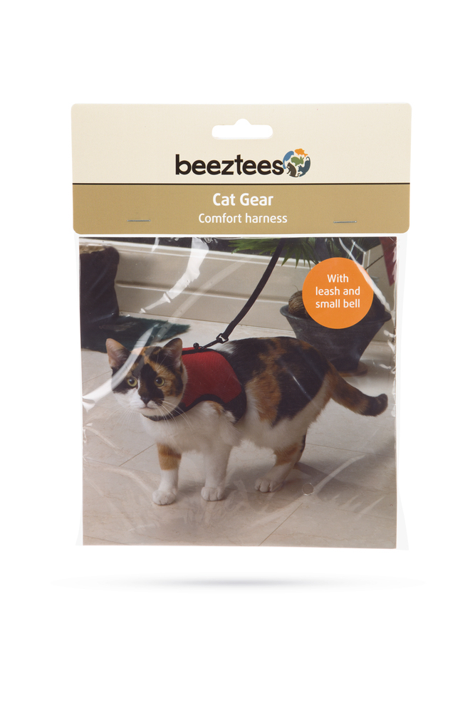 Beeztees Kedi Göğüs Tasması, Comfort, Zili ve Gezdirme Kayışı, 22-24.5cm Boyun, 30-39cm Göğüs - 2
