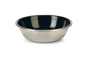 Beeztees Kedi Mama Su Kabı, Paslanmaz Çelik, Siyah, 13cm, 350ml