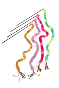 Beeztees Kedi Oltası, Komple Tüylü Peluş-100cm, Kurdelalar Uc, Çeşitli Renklerde, 50cm