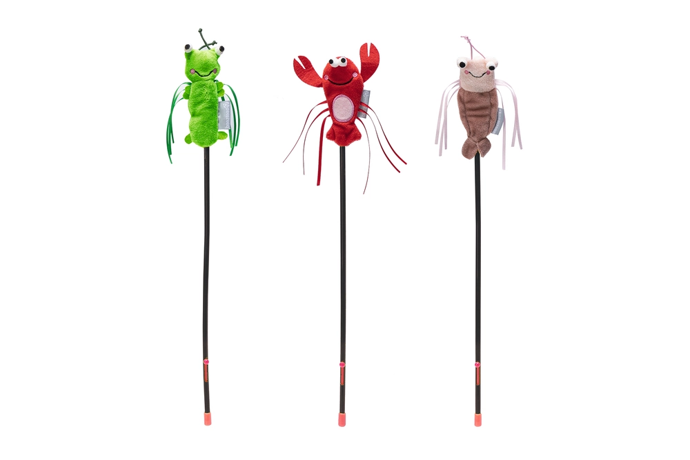 Beeztees Kedi Oltası, Oyuncaklı, Peluş, Kurdelalar, Çeşitli Renklerde, 40cm - 6