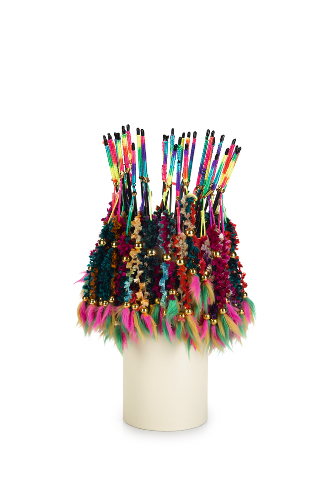Beeztees Kedi Oltası, Yün Örgü ve Tüyler Uc, Dayanıklı ip, 46cm - 3