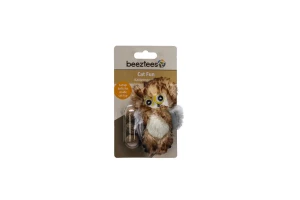 Beeztees Kedi Oyuncağı, Baykuş, Peluş, 3 Kediotu Topu, 9,5cm - 4