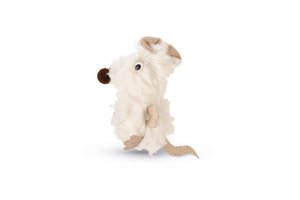Beeztees Kedi Oyuncağı, Fare, Peluş, Beyaz, 22x9x4cm