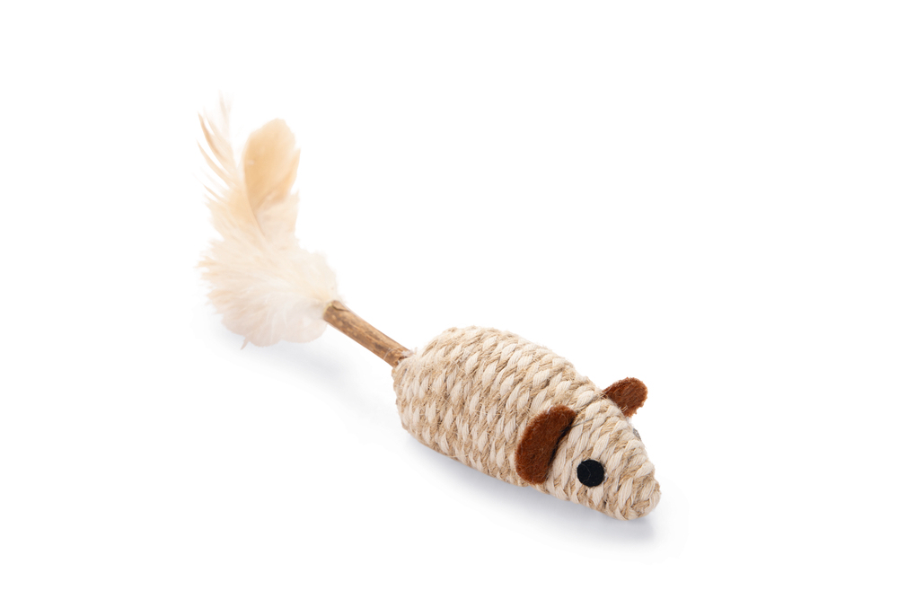 Beeztees Kedi Oyuncağı, Kediotlu Fare ve Tüylü Matatabi Çubuğu, 12cm - 1