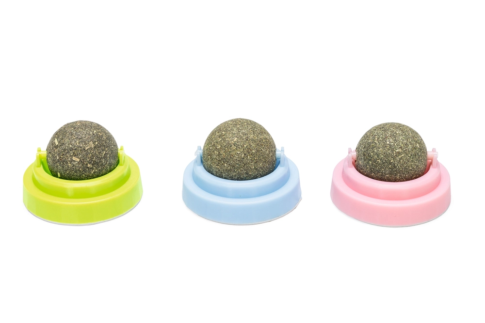 Beeztees Kedi Oyuncağı, Kediotu Topları, 3 Adet, 5x5x4cm - 1