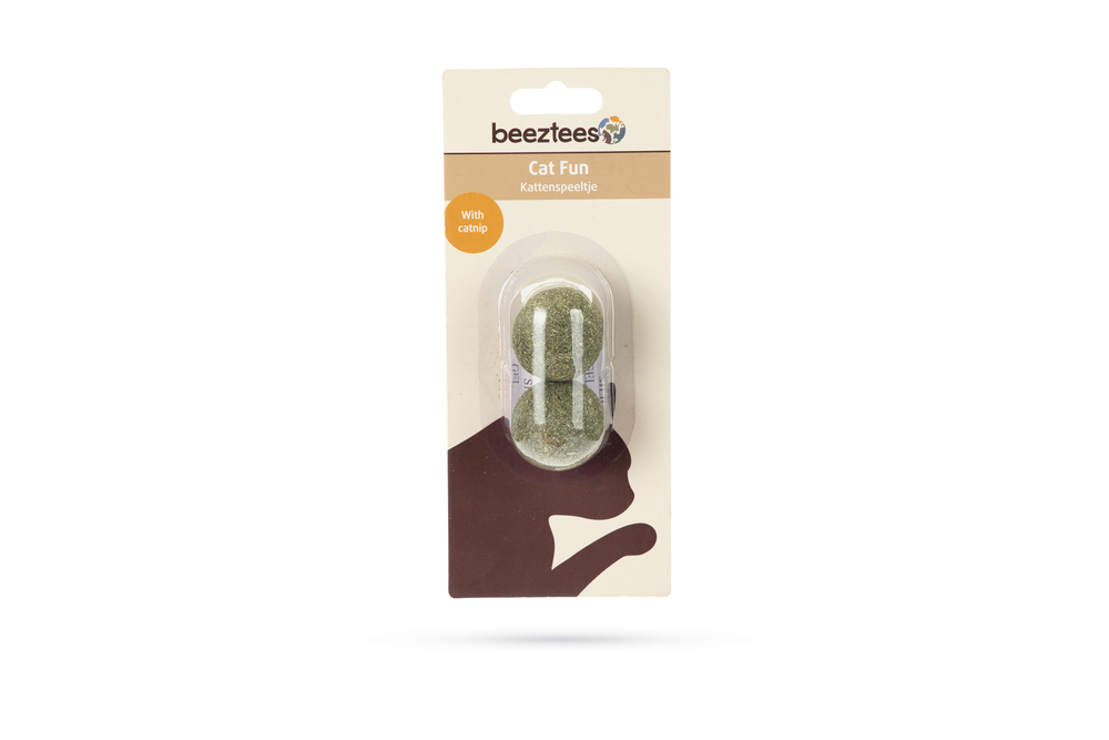 Beeztees Kedi Oyuncağı, Kediotu Topu, 2 Adet, 3,5cm - 2
