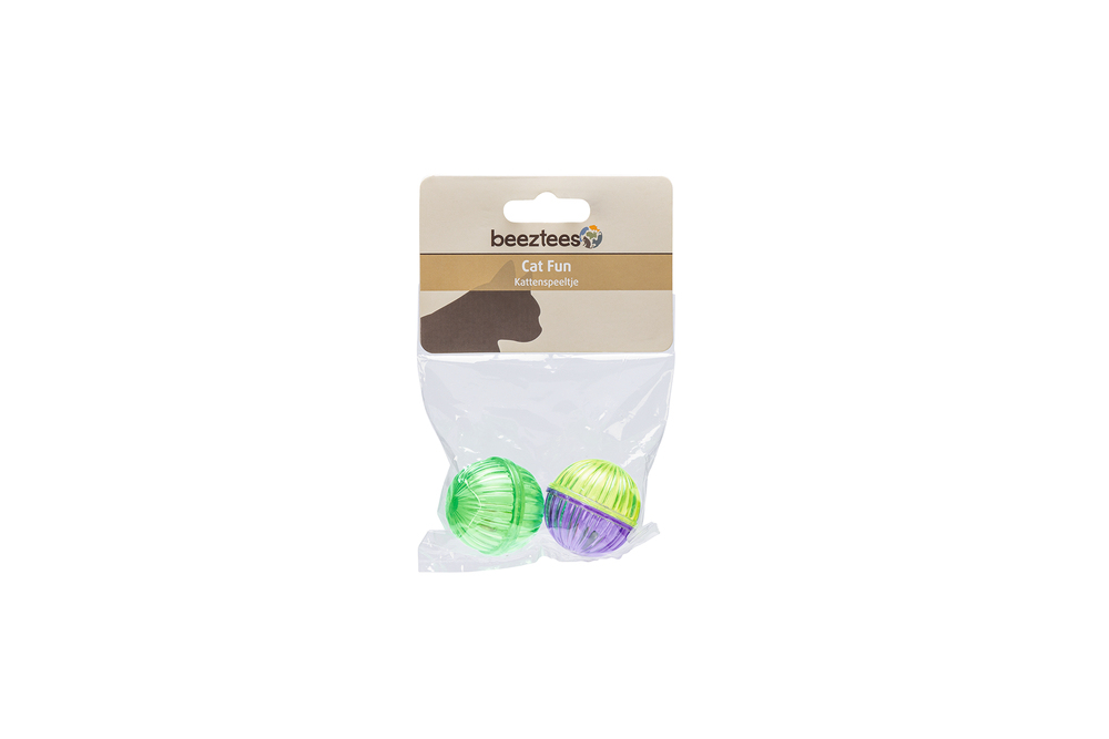 Beeztees Kedi Oyuncağı, Sesli Top, 2 Adet, 4cm - 3