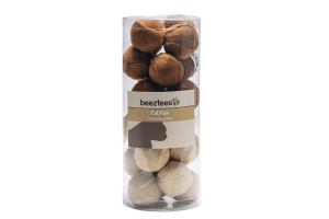 Beeztees Kedi Oyuncağı, Top, Peluş, Çeşitli Renklerde, 4cm - 5