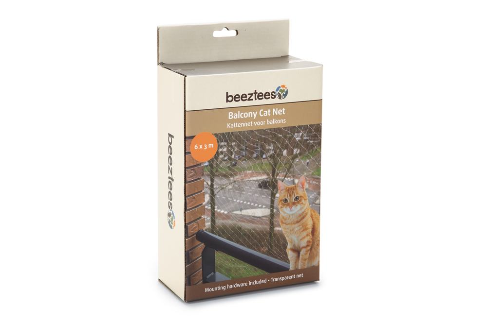 Beeztees Kedi Pencere veya Balkon Koruma Filesi, Şeffaf, 6x3m - 4