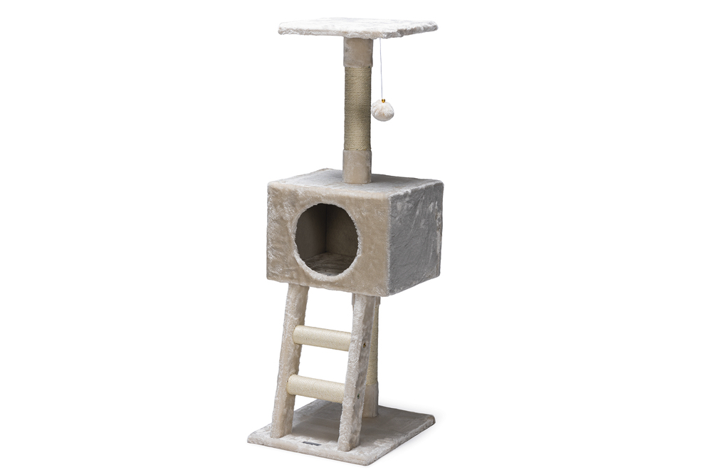 Beeztees Kedi Tırmalama, Krem, 40x35x82x110cm - 1