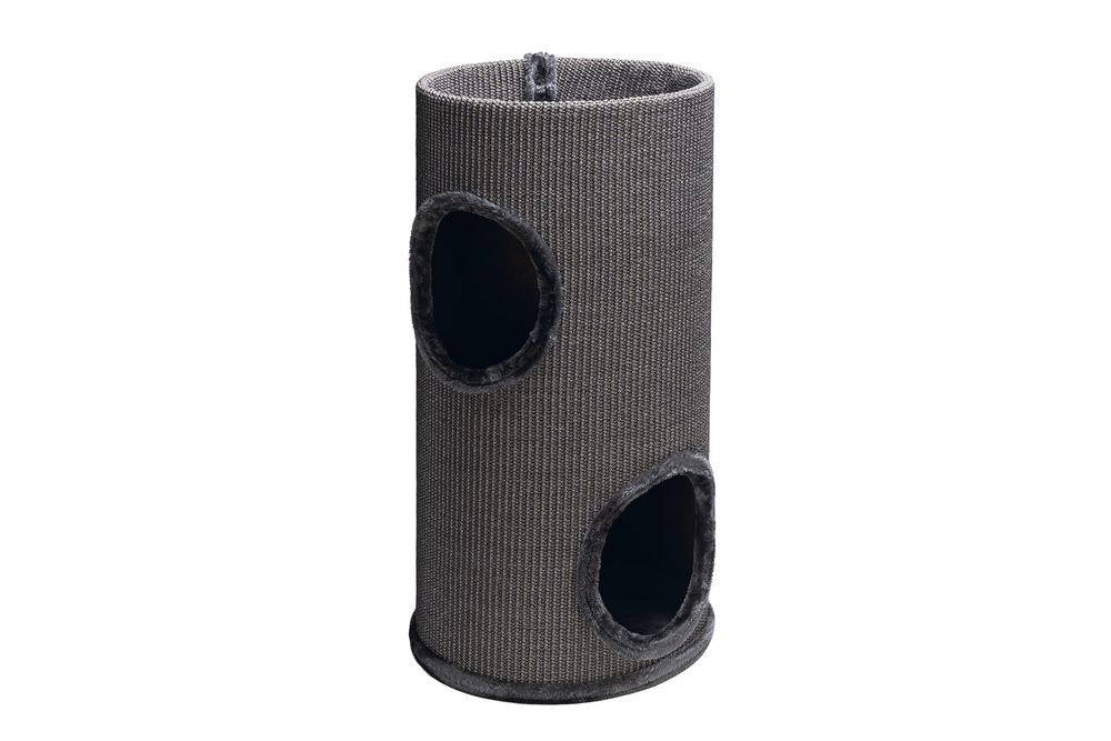 Beeztees Kedi Tırmalama ve Oyun Evi, Gri, 37x70cm - 1