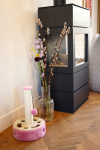 Beeztees Kedi Tırmalama ve Oyuncağı, Pembe, 27x27x40cm - 2