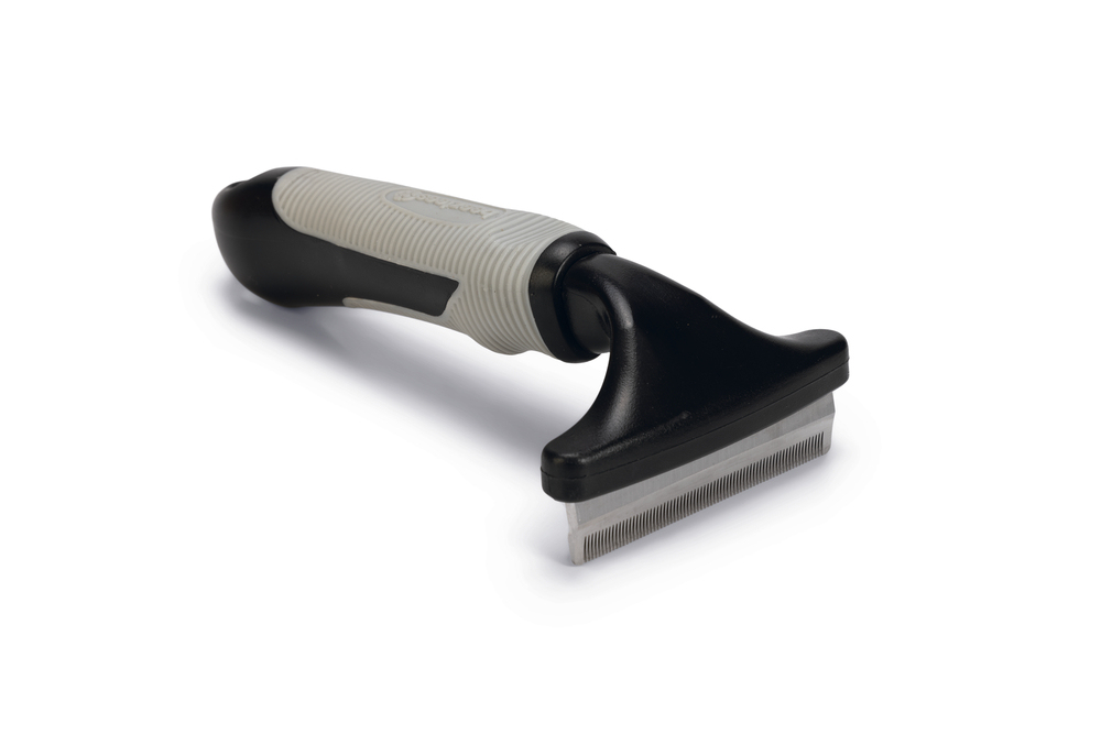 Beeztees Kısa ve Uzun Tüylü Köpek Alt Kürk Tarağı, Siyah Gri, M, 15,5cm, 15,5x8,5x5cm - 1