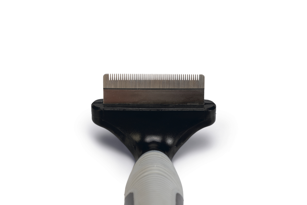 Beeztees Kısa ve Uzun Tüylü Köpek Alt Kürk Tarağı, Siyah Gri, S, 15cm, 15x6x6cm - 2