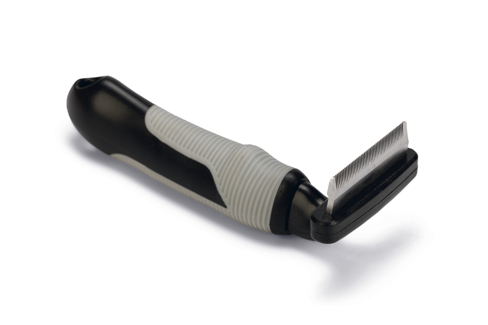 Beeztees Kısa ve Uzun Tüylü Köpek Alt Kürk Tarağı, Siyah Gri, S, 15cm, 15x6x6cm - 3