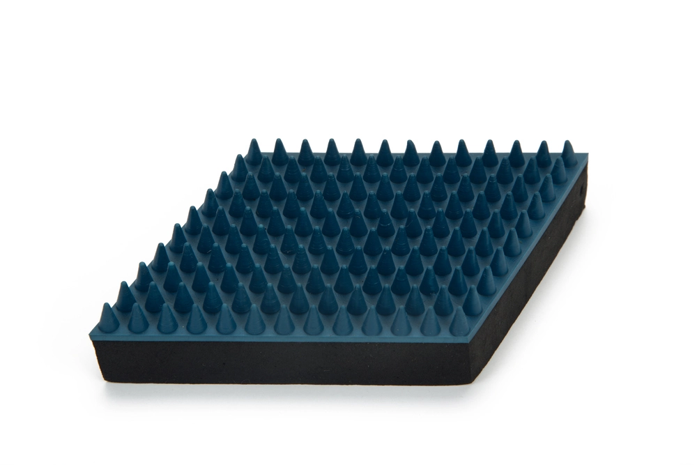 Beeztees Kısa ve Uzun Tüylü Köpek Masaj Fırçası, Kauçuk, Koyu Mavi, L, 15cm, 15x10x3cm - 1