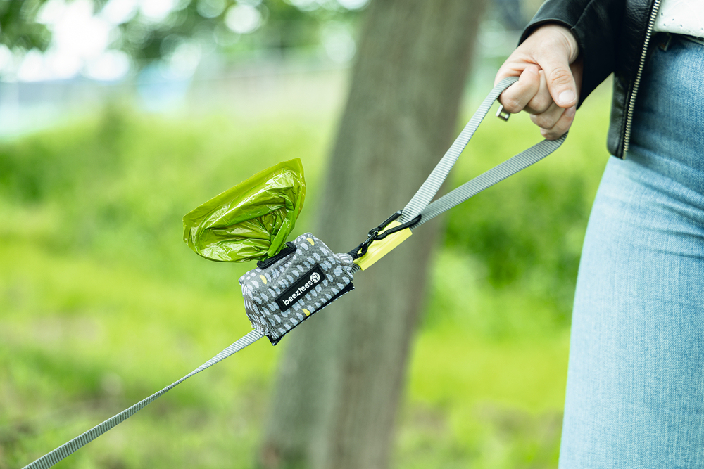 Beeztees Köpek Dışkı Toplama Poşeti Taşıma Çantası, Gri, 7,5x3,5x4cm - 2