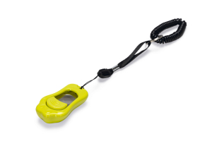Beeztees Köpek Eğitim Klikırı, Karabina ve Bağlama Kordonlu, Yeşil, 6,5x4x2cm