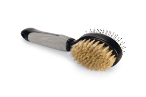 Beeztees Köpek Fırçası ve Tarağı, Çift Taraflı, SM, Siyah Gri, 21cm, 21x6x6cm