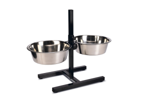 Beeztees Köpek İkili Mama Su Kabı, Ayaklı, Paslamaz Çelik, 28cm, 2x4,5L - 4