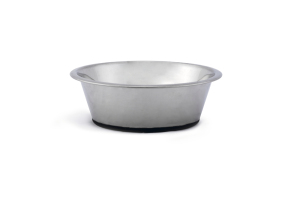 Beeztees Köpek Mama Su Kabı, Kaymaz Tabanlı, Paslanmaz Çelik, 25cm, 2,7L