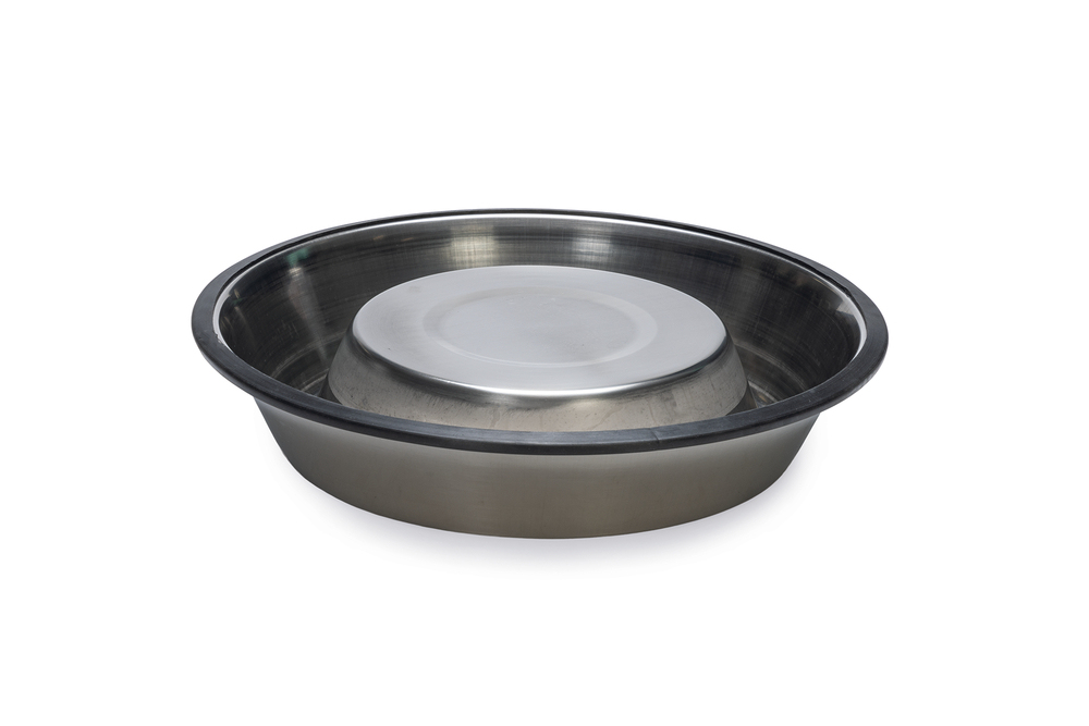 Beeztees Köpek Mama Su Kabı, Paslanmaz Çelik, Kaymaz, 22cm, 1,6L - 4