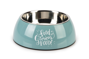 Beeztees Köpek Mama Su Kabı, Paslanmaz Çelik, Turkuaz, 22cm, 700ml