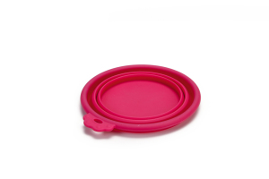 Beeztees Köpek Mama ve Su Kabı, Teleskopik, Pembe, Silikon, 15,5cm, 250ml - 2