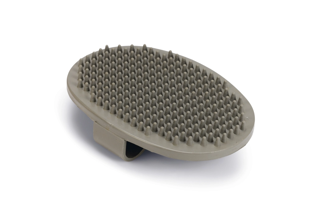 Beeztees Köpek Masaj Fırçası, Kauçuk, Gri, 13x9cm - 1