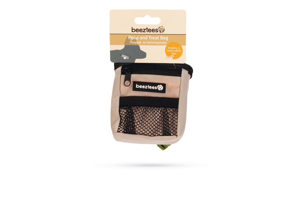 Beeztees Köpek Ödül ve Dışkı Toplama Poşeti Taşıma Bel Çantası, Gri, 8x14x10cm - 3