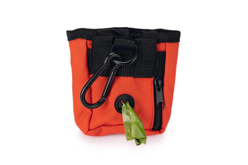 Beeztees Köpek Ödül ve Dışkı Toplama Poşeti Taşıma Bel Çantası, Kırmızı, 8x14x10cm - 2