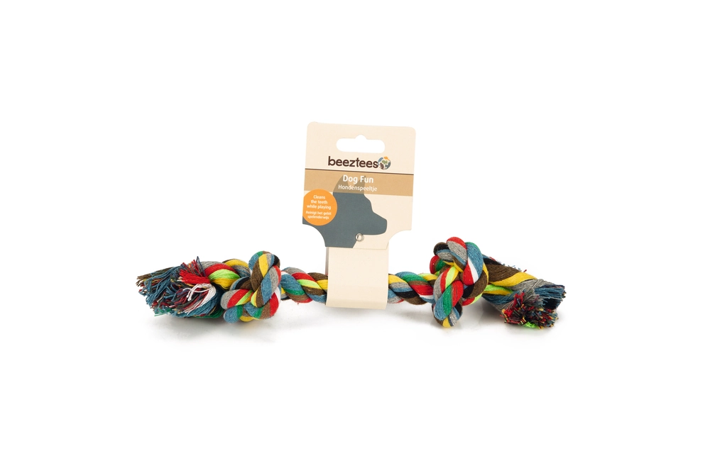 Beeztees Köpek Oyuncağı, Çift Düğümlü Diş İpi, Pamuk İplerden, 28x7x7cm, 125gr - 2