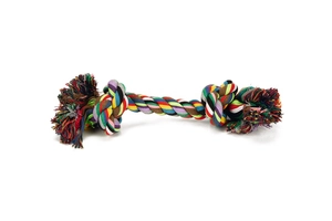 Beeztees Köpek Oyuncağı, Çift Düğümlü Diş İpi, Pamuk İplerden, 38x8x8cm, 300gr - 1