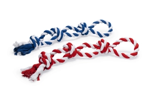 Beeztees Köpek Oyuncağı, Çift Düğümlü Diş İpi, Pamuk İplerden, 63x11x11cm, 600gr