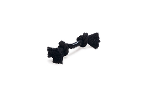 Beeztees Köpek Oyuncağı, Çift Düğümlü Diş İpi, Pamuk İplerden, Siyah, 20x6x4,5cm, 71gr - 3