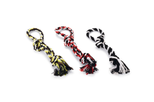 Beeztees Köpek Oyuncağı, Çift Düğümlü Diş İpi, Tutamaçlı, 25cm, 70gr