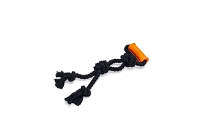 Beeztees Köpek Oyuncağı, Diş İpi, TPR Tutamaçlı, Siyah, 40x13,5x5,5cm, 232gr - 3