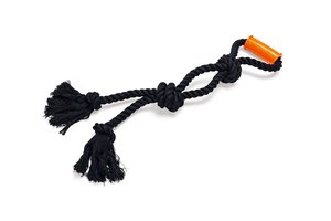 Beeztees Köpek Oyuncağı, Diş İpi, TPR Tutamaçlı, Siyah, 60x13x7cm, 390gr